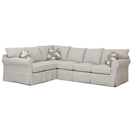 Transitional 2 Piece Sectional Sofa